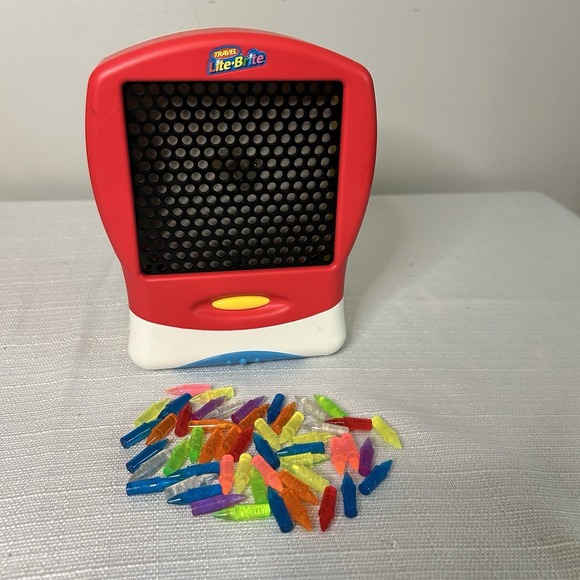 Hasbro Other - Hasbro Travel Lite-Brite 2003 Portable Peg Set Tested Working Retro Toy